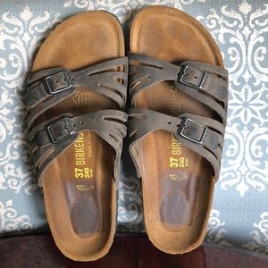 BIRKENSTOCK Granada Soft Footbed Leather Sandal